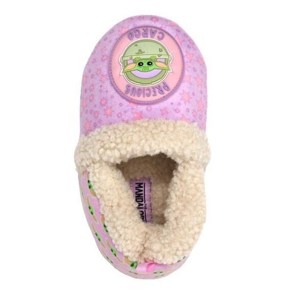 Toddler Girls Star Wars Mandalorian Grogu Plush Slippers Shoes Size 9/10 - Picture 7 of 7